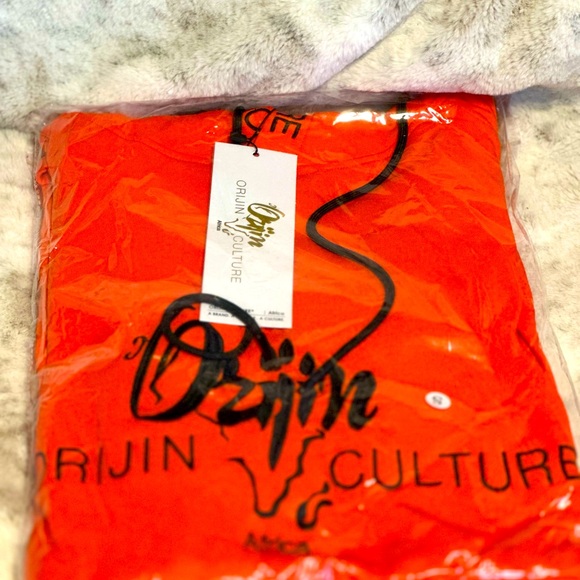 ✨NWT🏷️UNISEX ORIJIN CULTURE HOODIE🔥SZ OS (Fits S-M-L)‼️SO SOFT‼️BLOOD ORANGE🔥 - Picture 5 of 8